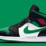 NIKE AIR JORDAN 1 MID BLACK Green