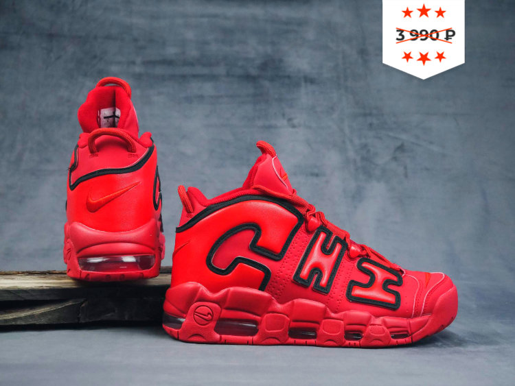 Кроссовки Nike AIR MORE UPTEMPO Chicago University red-black